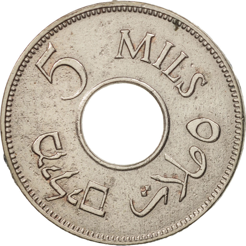 Coin, Palestine, 5 Mils, 1934, EF(40-45), Copper-nickel, KM:3