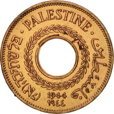 Palestina, 5 Mils, 1944, MBC, Bronce, KM:3a