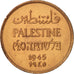 Palestina, 2 Mils, 1945, BB+, Bronzo, KM:2