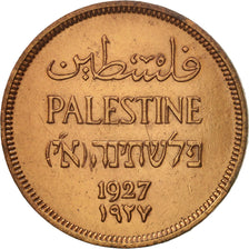 Palestina, Mil, 1927, BB, Bronzo, KM:1