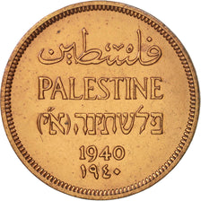 Palestine, Mil, 1940, EF(40-45), Bronze, KM:1