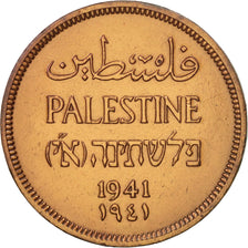 Palästina, Mil, 1941, SS, Bronze, KM:1