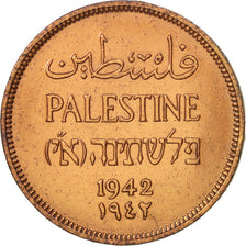 Palestina, Mil, 1942, BB, Bronzo, KM:1