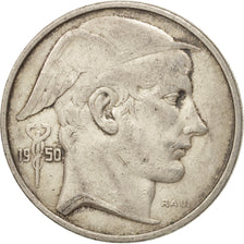 Belgium, 50 Francs, 50 Frank, 1950, VF(30-35), Silver, KM:137
