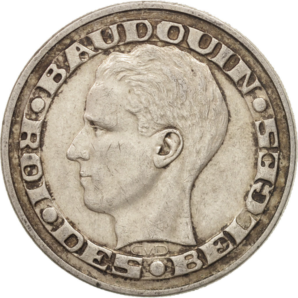 Belgium, 50 Francs, 50 Frank, 1958, EF(40-45), Silver, KM:150.1