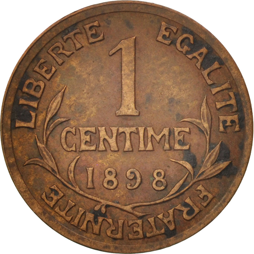 Moneta, Francia, Dupuis, Centime, 1898, Paris, BB, Bronzo, KM:840, Gadoury:90