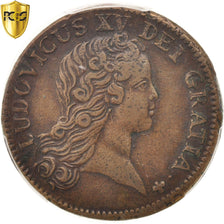Moneta, Francia, Louis XV, Sol au buste enfantin, Sol, 1720, Paris, PCGS, XF45