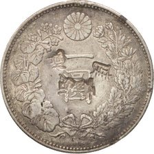 Coin, Japan, Mutsuhito, Yen, 1887, VF(30-35), Silver, KM:A25.3