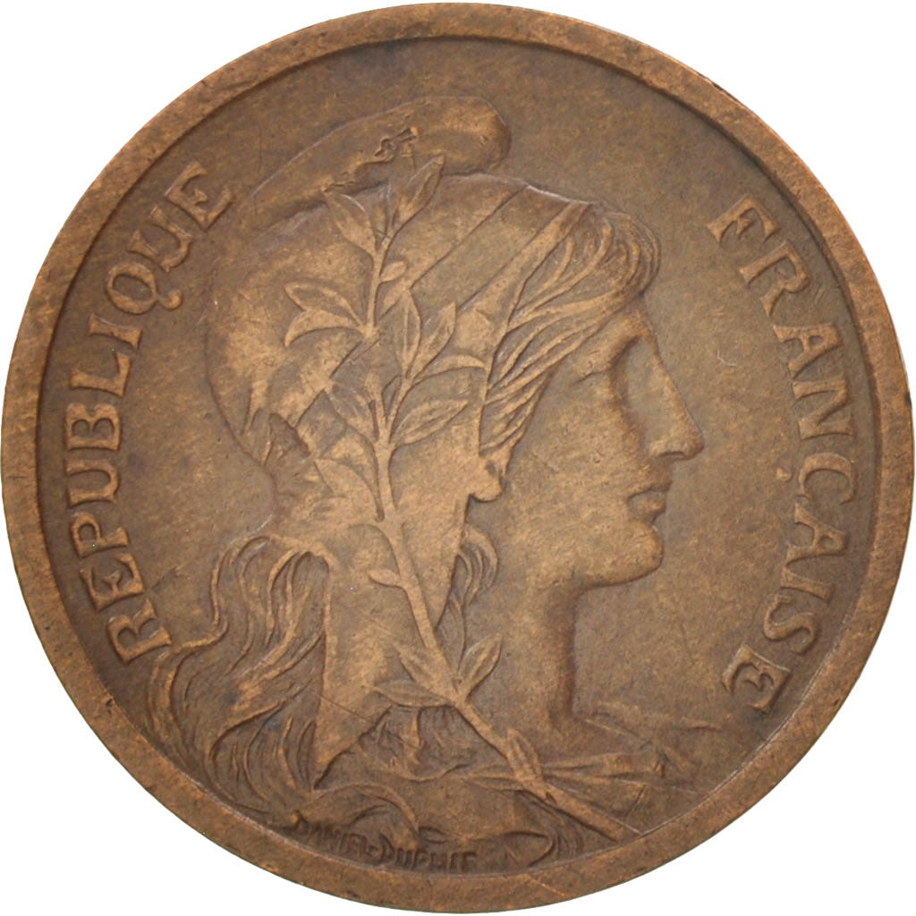 France, Dupuis, 2 Centimes, 1899, Paris, VF(30-35), Bronze, KM:841, Gadoury:107