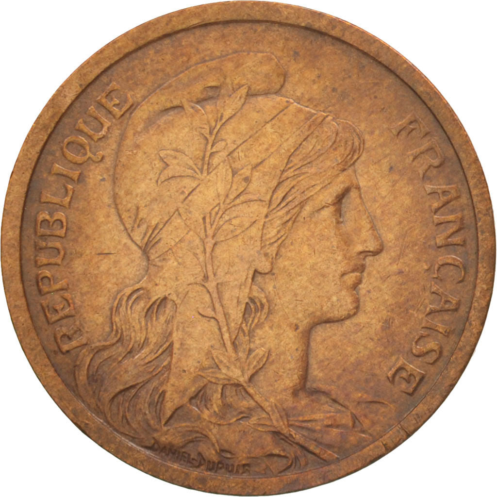 France, Dupuis, 2 Centimes, 1899, Paris, EF(40-45), Bronze, KM:841, Gadoury:107