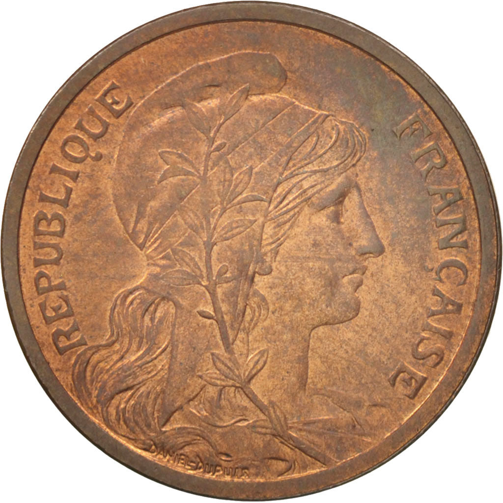 France, Dupuis, 2 Centimes, 1904, Paris, SUP+, Bronze, KM:841, Gadoury:107