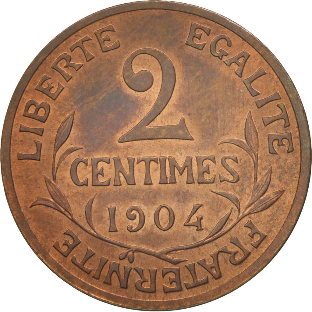 France, Dupuis, 2 Centimes, 1904, Paris, SUP+, Bronze, KM:841, Gadoury:107