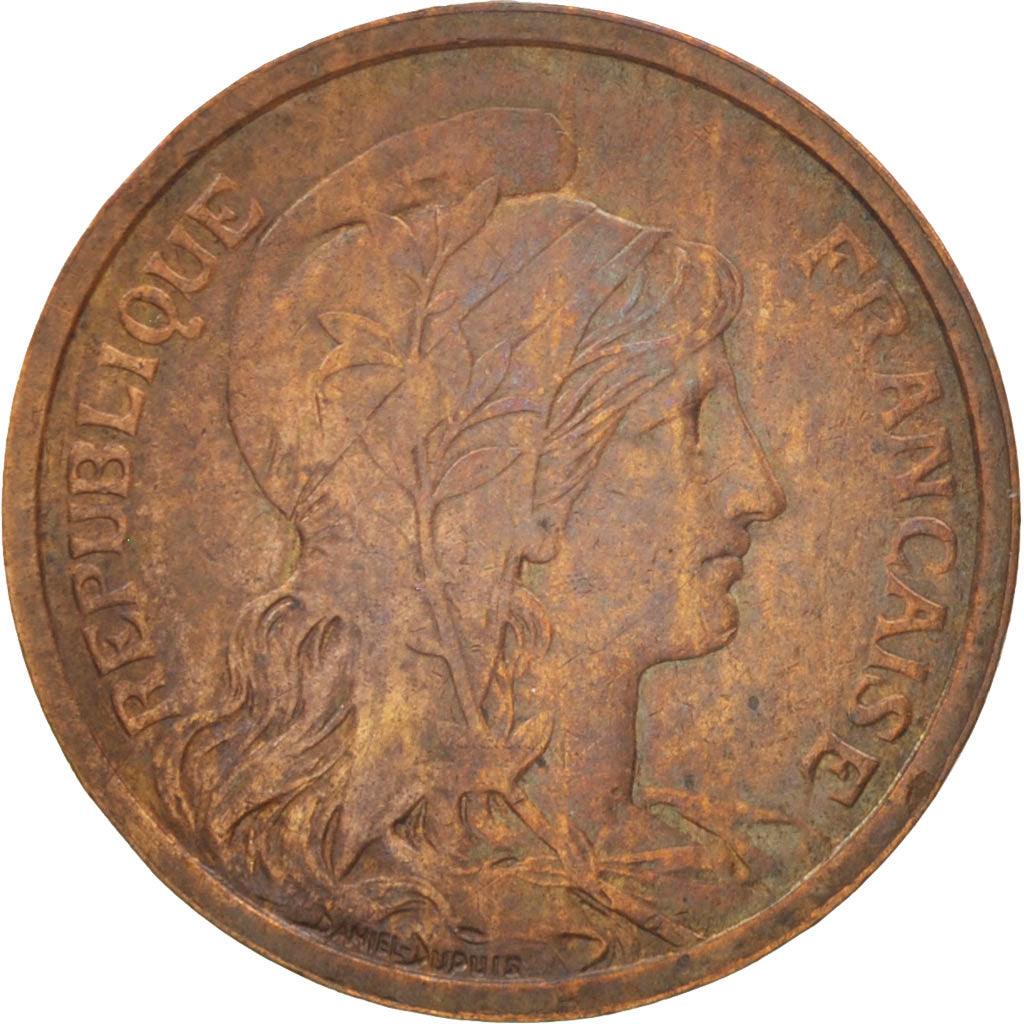 France, Dupuis, 2 Centimes, 1904, Paris, EF(40-45), Bronze, KM:841, Gadoury:107