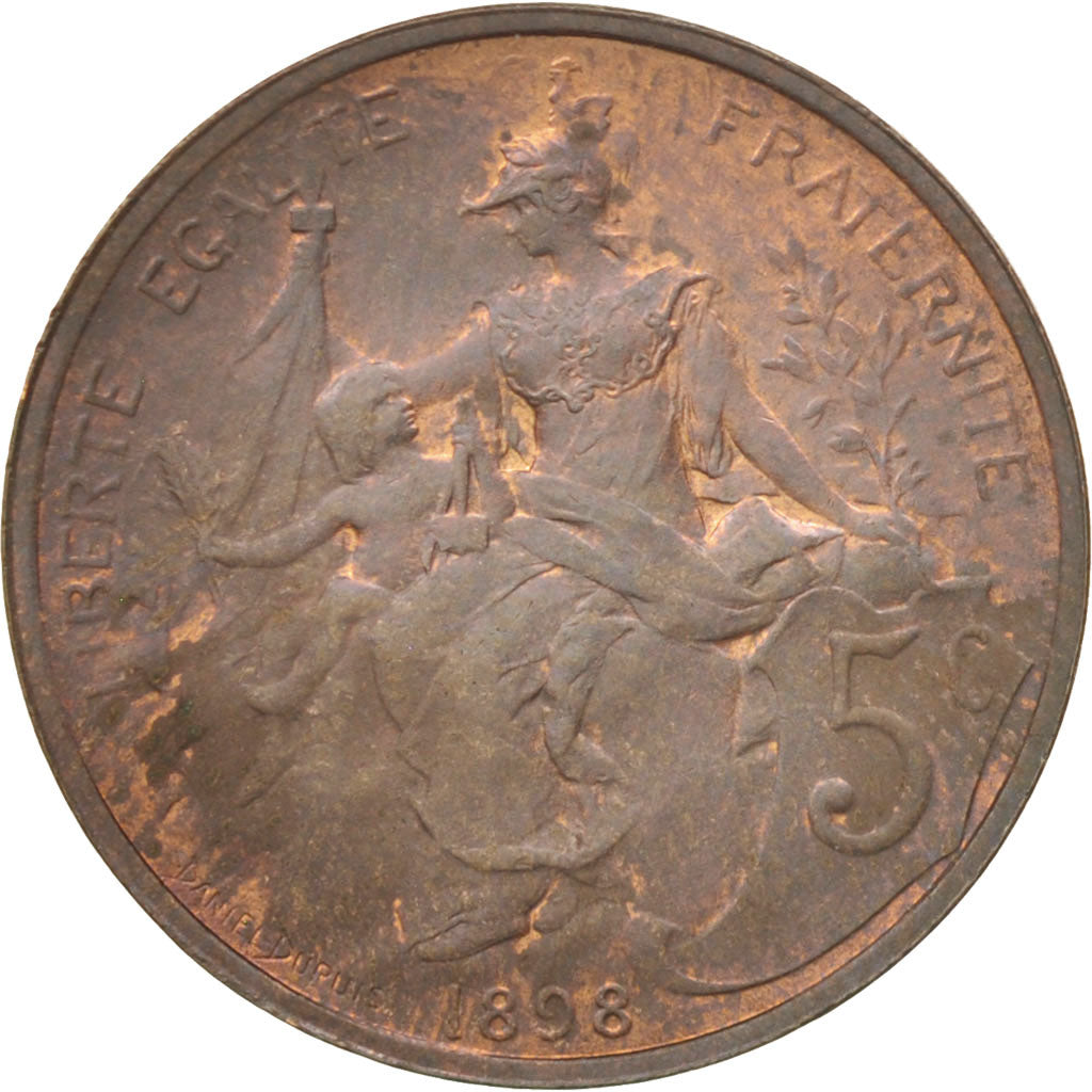 Monnaie, France, Dupuis, 5 Centimes, 1898, Paris, SUP, Bronze, KM:842