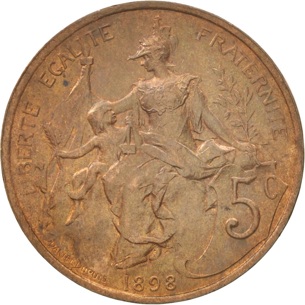 Monnaie, France, Dupuis, 5 Centimes, 1898, Paris, SUP, Bronze, KM:842