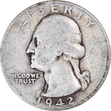 Moeda, Estados Unidos da América, Washington Quarter, Quarter, 1942, U.S. Mint