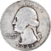 Moeda, Estados Unidos da América, Washington Quarter, Quarter, 1942, U.S. Mint